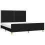 Bed frame with black fabric headboard 180x200 cm by , Beds and slatted bases - Ref: Foro24-3124994, Price: 207,97 €, Discount: %