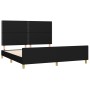 Bed frame with black fabric headboard 180x200 cm by , Beds and slatted bases - Ref: Foro24-3124994, Price: 211,18 €, Discount: %