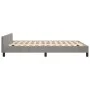 Estructura de cama con cabecero terciopelo gris claro 140x190cm de , Camas y somieres - Ref: Foro24-3125696, Precio: 198,40 €...