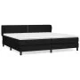 Box spring bed with black fabric mattress 200x200 cm by , Beds and slatted bases - Ref: Foro24-3126191, Price: 578,60 €, Disc...