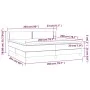 Box spring bed with black fabric mattress 200x200 cm by , Beds and slatted bases - Ref: Foro24-3126191, Price: 578,60 €, Disc...