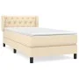 Boxspringbett mit cremefarbener Stoffmatratze 80x200 cm von , Betten und Lattenroste - Ref: Foro24-3126442, Preis: 316,98 €, ...
