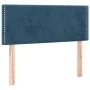 Box spring bed with dark blue velvet mattress 100x200 cm by , Beds and slatted bases - Ref: Foro24-3127419, Price: 319,17 €, ...