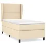 Box spring bed with cream fabric mattress 90x190 cm by , Beds and slatted bases - Ref: Foro24-3127850, Price: 339,61 €, Disco...