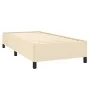 Box spring bed with cream fabric mattress 90x190 cm by , Beds and slatted bases - Ref: Foro24-3127850, Price: 339,61 €, Disco...