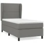 Box spring bed with dark gray fabric mattress 90x190 cm by , Beds and slatted bases - Ref: Foro24-3127846, Price: 328,03 €, D...