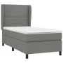 Box spring bed with dark gray fabric mattress 90x190 cm by , Beds and slatted bases - Ref: Foro24-3127846, Price: 328,03 €, D...