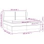 Boxspringbett mit blauer Stoffmatratze 200x200 cm von , Betten und Lattenroste - Ref: Foro24-3127915, Preis: 669,35 €, Rabatt: %