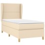 Box spring bed with cream fabric mattress 90x200 cm by , Beds and slatted bases - Ref: Foro24-3128418, Price: 332,75 €, Disco...
