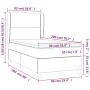 Box spring bed with cream fabric mattress 90x200 cm by , Beds and slatted bases - Ref: Foro24-3128418, Price: 332,75 €, Disco...