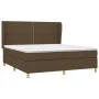 Box spring bed with dark brown fabric mattress 180x200 cm by , Beds and slatted bases - Ref: Foro24-3128464, Price: 584,09 €,...