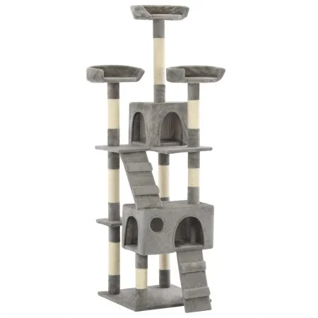 Cat scratching post with sisal scratching post 170 cm gray by vidaXL, Cat furniture - Ref: Foro24-170612, Price: 106,65 €, Di...