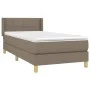 Box spring bed with taupe gray fabric mattress 80x200 cm by , Beds and slatted bases - Ref: Foro24-3130229, Price: 309,18 €, ...