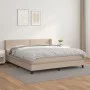 Cama box spring con colchón cuero sintético capuchino 180x200cm de , Camas y somieres - Ref: Foro24-3130738, Precio: 525,30 €...