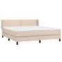 Cama box spring con colchón cuero sintético capuchino 180x200cm de , Camas y somieres - Ref: Foro24-3130738, Precio: 525,30 €...