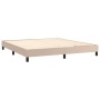 Cama box spring con colchón cuero sintético capuchino 180x200cm de , Camas y somieres - Ref: Foro24-3130738, Precio: 538,11 €...