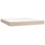 Cama box spring con colchón cuero sintético capuchino 180x200cm de , Camas y somieres - Ref: Foro24-3130738, Precio: 538,11 €...