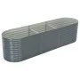 Gray galvanized steel flower bed 320x80x81 cm by vidaXL, Pots and planters - Ref: Foro24-45522, Price: 205,82 €, Discount: %
