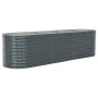 Gray galvanized steel flower bed 320x80x81 cm by vidaXL, Pots and planters - Ref: Foro24-45522, Price: 205,82 €, Discount: %