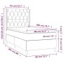 Box spring bed with cream fabric mattress 80x200 cm by , Beds and slatted bases - Ref: Foro24-3131630, Price: 341,44 €, Disco...
