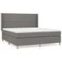 Cama box spring con colchón tela gris oscuro 160x200 cm de , Camas y somieres - Ref: Foro24-3131922, Precio: 549,15 €, Descue...