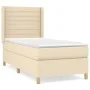 Box spring bed with cream fabric mattress 80x200 cm by , Beds and slatted bases - Ref: Foro24-3132030, Price: 335,28 €, Disco...