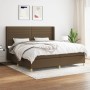 Boxspringbett mit dunkelbrauner Stoffmatratze 200x200 cm von , Betten und Lattenroste - Ref: Foro24-3132100, Preis: 674,79 €,...