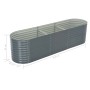 Arriate de acero galvanizado gris 320x80x81 cm de vidaXL, Maceteros y jardineras - Ref: Foro24-45522, Precio: 197,76 €, Descu...