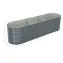 Gray galvanized steel flower bed 320x80x81 cm by vidaXL, Pots and planters - Ref: Foro24-45522, Price: 205,82 €, Discount: %
