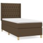 Boxspringbett mit dunkelbrauner Stoffmatratze 100x200 cm von , Betten und Lattenroste - Ref: Foro24-3132212, Preis: 380,15 €,...