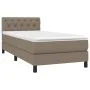Box spring bed with mattress and taupe gray LED lights 80x200 cm by , Beds and slatted bases - Ref: Foro24-3133353, Price: 30...