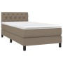 Boxspringbett mit Matratze und taupegrauen LED-Leuchten 80x200 cm von , Betten und Lattenroste - Ref: Foro24-3133353, Preis: ...