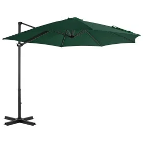 Cantilever umbrella with green aluminum pole 300 cm by vidaXL, Umbrellas - Ref: Foro24-44621, Price: 190,22 €, Discount: %