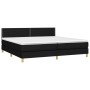 Boxspringbett mit LED-Matratze Stoff schwarz 200x200 cm von , Betten und Lattenroste - Ref: Foro24-3133663, Preis: 578,50 €, ...