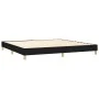 Box spring bed with LED mattress black fabric 200x200 cm by , Beds and slatted bases - Ref: Foro24-3133663, Price: 564,72 €, ...