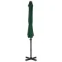 Sombrilla voladiza con poste de aluminio verde 300 cm de vidaXL, Sombrillas - Ref: Foro24-44621, Precio: 190,18 €, Descuento: %