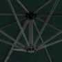 Sombrilla voladiza con poste de aluminio verde 300 cm de vidaXL, Sombrillas - Ref: Foro24-44621, Precio: 190,18 €, Descuento: %
