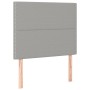 Boxspringbettmatratze und LED-Leuchten aus hellgrauem Stoff 90x190 cm von , Betten und Lattenroste - Ref: Foro24-3134757, Pre...