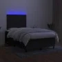 Box spring bed with LED mattress black fabric 120x200 cm by , Beds and slatted bases - Ref: Foro24-3134783, Price: 431,41 €, ...