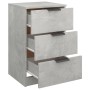 Concrete gray bedside table 40x36x65 cm by vidaXL, Nightstands - Ref: Foro24-811276, Price: 56,13 €, Discount: %