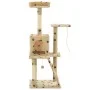 Katzenkratzbaum mit Sisalstamm 120 cm beige Drucke von vidaXL, Katzenmöbel - Ref: Foro24-170593, Preis: 74,50 €, Rabatt: %