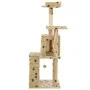 Katzenkratzbaum mit Sisalstamm 120 cm beige Drucke von vidaXL, Katzenmöbel - Ref: Foro24-170593, Preis: 74,50 €, Rabatt: %