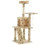 Katzenkratzbaum mit Sisalstamm 120 cm beige Drucke von vidaXL, Katzenmöbel - Ref: Foro24-170593, Preis: 74,50 €, Rabatt: %