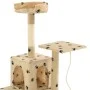 Katzenkratzbaum mit Sisalstamm 120 cm beige Drucke von vidaXL, Katzenmöbel - Ref: Foro24-170593, Preis: 74,50 €, Rabatt: %