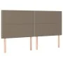 Box spring bed with mattress and LED lights taupe gray fabric 200x200 cm by , Beds and slatted bases - Ref: Foro24-3135385, P...