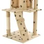 Katzenkratzbaum mit Sisalstamm 120 cm beige Drucke von vidaXL, Katzenmöbel - Ref: Foro24-170593, Preis: 74,50 €, Rabatt: %