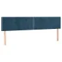 Box spring bed with mattress and LED velvet dark blue 160x200 cm by , Beds and slatted bases - Ref: Foro24-3134355, Price: 46...