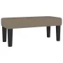 Box spring bed with taupe gray fabric mattress 90x200 cm by , Beds and slatted bases - Ref: Foro24-3136489, Price: 389,75 €, ...