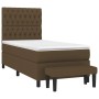 Boxspringbett mit dunkelbrauner Stoffmatratze 100x200 cm von , Betten und Lattenroste - Ref: Foro24-3136816, Preis: 424,83 €,...