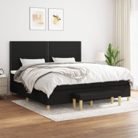 Boxspringbett mit schwarzer Stoffmatratze 200x200 cm von , Betten und Lattenroste - Ref: Foro24-3137103, Preis: 718,45 €, Rab...